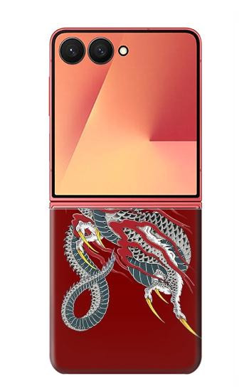 S2104 Yakuza Dragon Tattoo Hülle Schutzhülle Taschen für Samsung Galaxy Z Flip 7