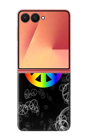 S2356 Peace Sign Hülle Schutzhülle Taschen für Samsung Galaxy Z Flip 7