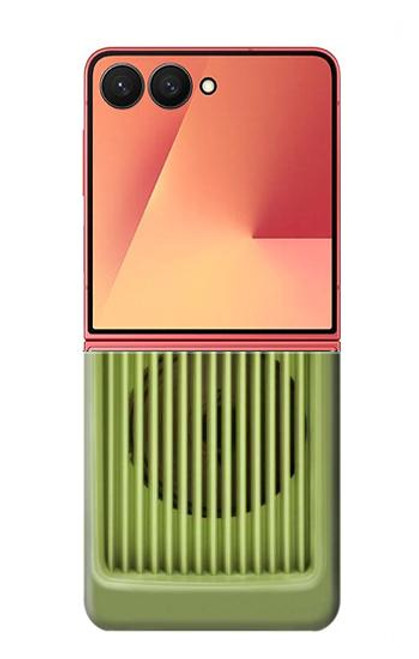 S2656 Vintage Bakelite Radio Green Hülle Schutzhülle Taschen für Samsung Galaxy Z Flip 7
