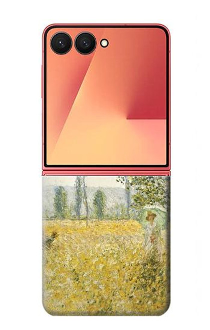 S2682 Claude Monet Fields In Spring Hülle Schutzhülle Taschen für Samsung Galaxy Z Flip 7
