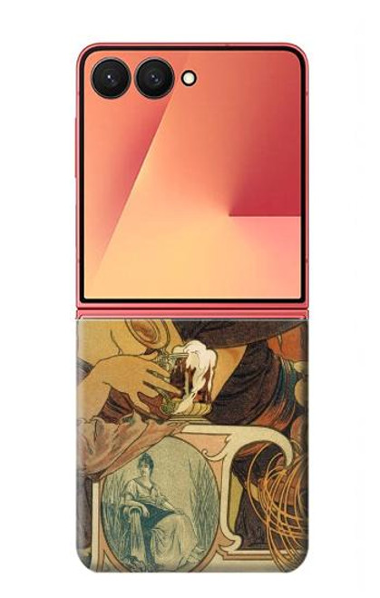 S2740 Alphonse Mucha Bieres De La Muse Hülle Schutzhülle Taschen für Samsung Galaxy Z Flip 7