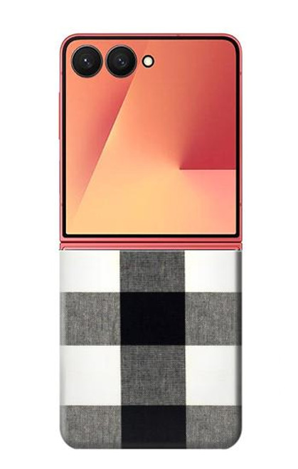 S2842 Black and White Buffalo Check Pattern Hülle Schutzhülle Taschen für Samsung Galaxy Z Flip 7