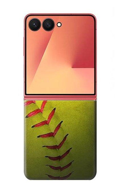 S3031 Yellow Softball Ball Hülle Schutzhülle Taschen für Samsung Galaxy Z Flip 7