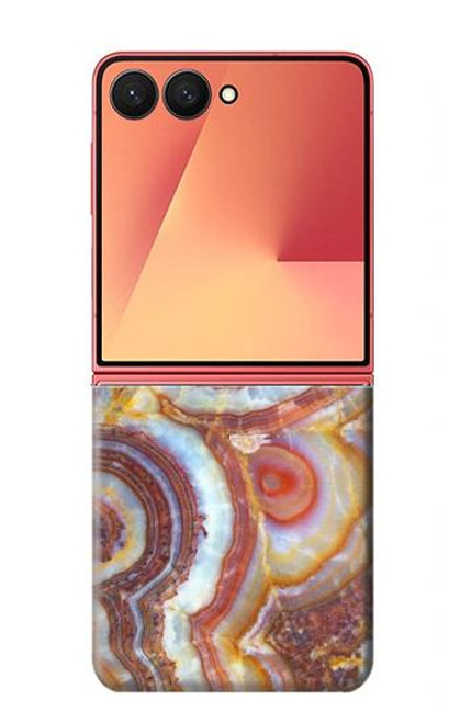 S3034 Colored Marble Texture Printed Hülle Schutzhülle Taschen für Samsung Galaxy Z Flip 7