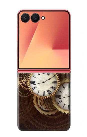 S3172 Gold Clock Live Hülle Schutzhülle Taschen für Samsung Galaxy Z Flip 7