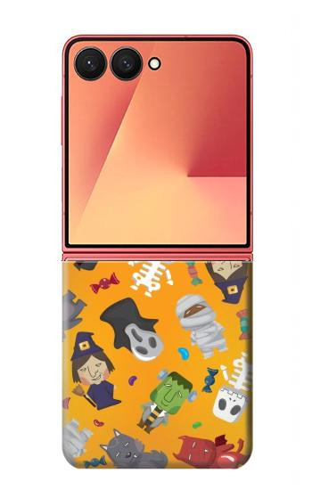 S3275 Cute Halloween Cartoon Pattern Hülle Schutzhülle Taschen für Samsung Galaxy Z Flip 7