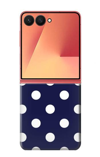 S3533 Blue Polka Dot Hülle Schutzhülle Taschen für Samsung Galaxy Z Flip 7