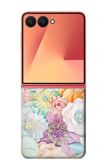 S3705 Pastel Floral Flower Hülle Schutzhülle Taschen für Samsung Galaxy Z Flip 7