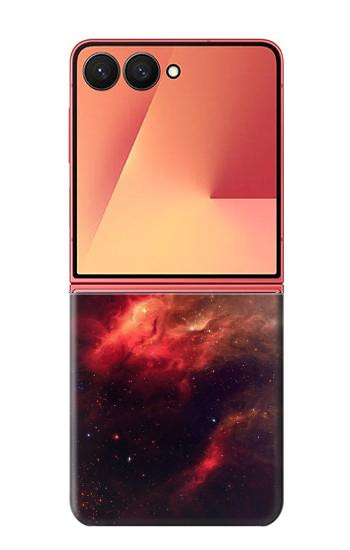 S3897 Red Nebula Space Hülle Schutzhülle Taschen für Samsung Galaxy Z Flip 7