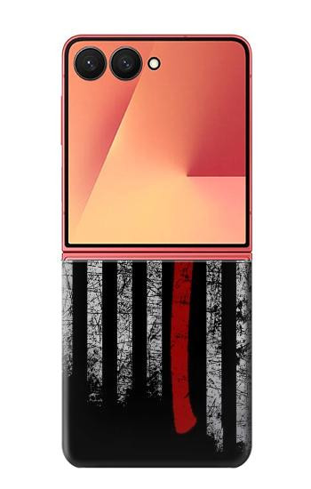 S3958 Firefighter Axe Flag Hülle Schutzhülle Taschen für Samsung Galaxy Z Flip 7