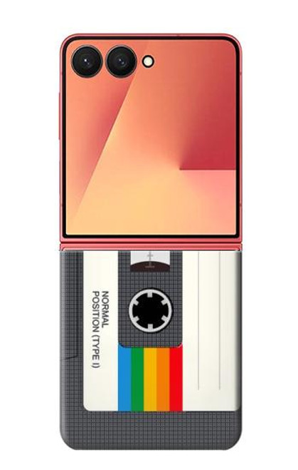 S4023 Vintage Rainbow Compact Cassette Hülle Schutzhülle Taschen für Samsung Galaxy Z Flip 7