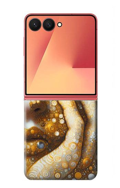 S4026 Women Crying Golden Tear Hülle Schutzhülle Taschen für Samsung Galaxy Z Flip 7