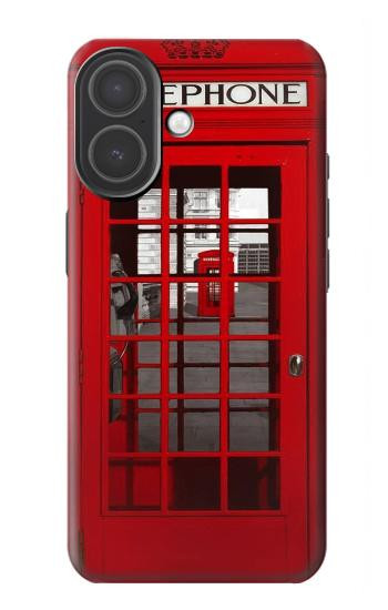 S0058 British Red Telephone Box Hülle Schutzhülle Taschen für iPhone 17