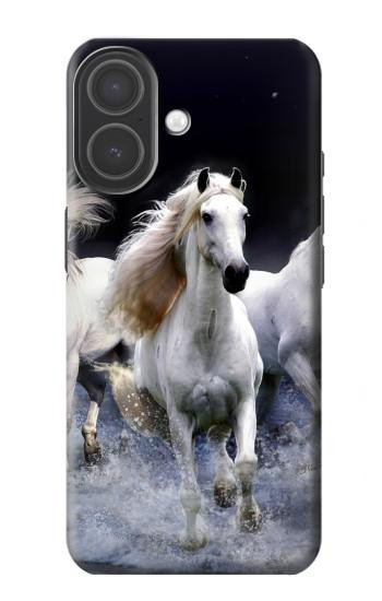 S0246 White Horse Hülle Schutzhülle Taschen für iPhone 17