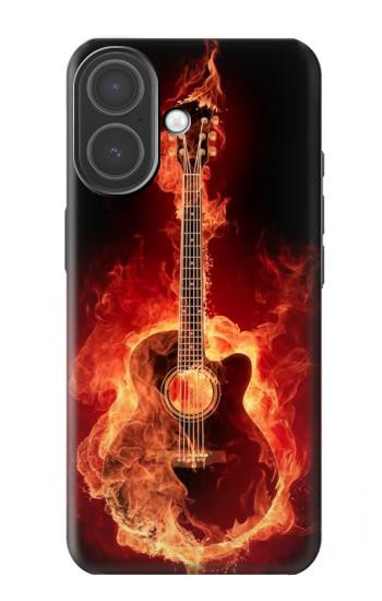S0415 Fire Guitar Burn Hülle Schutzhülle Taschen für iPhone 17
