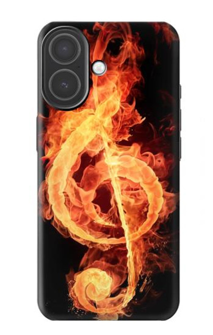S0493 Music Note Burn Hülle Schutzhülle Taschen für iPhone 17
