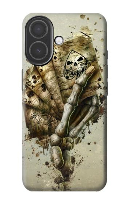 S0550 Skull Card Poker Hülle Schutzhülle Taschen für iPhone 17