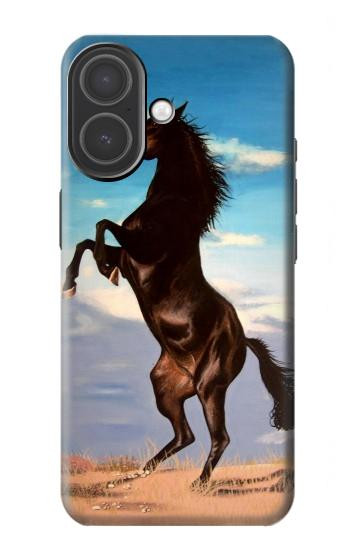 S0934 Wild Black Horse Hülle Schutzhülle Taschen für iPhone 17