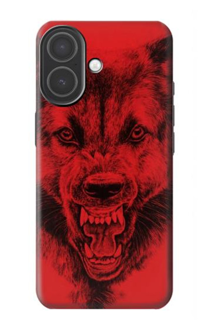 S1090 Red Wolf Hülle Schutzhülle Taschen für iPhone 17