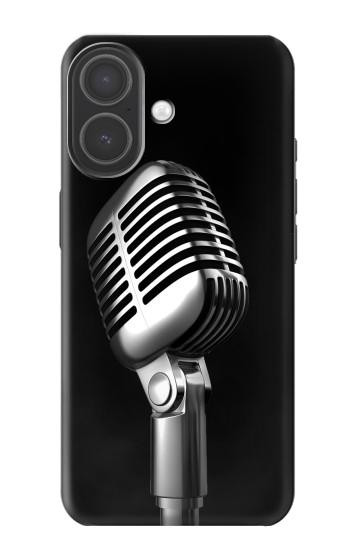 S1672 Retro Microphone Jazz Music Hülle Schutzhülle Taschen für iPhone 17