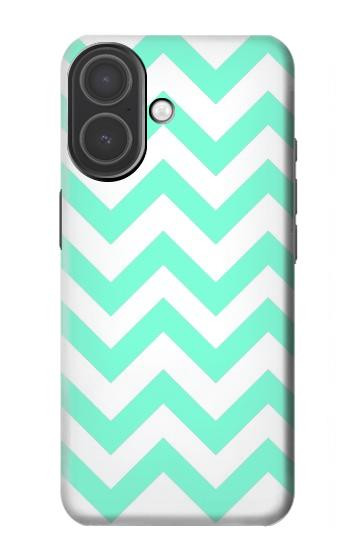 S1723 Mint Chevron Zigzag Hülle Schutzhülle Taschen für iPhone 17