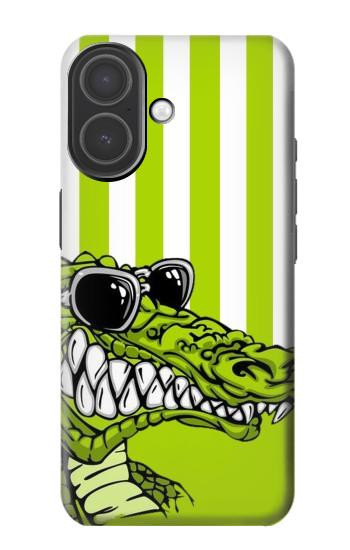 S2323 Funny Green Alligator Crocodile Hülle Schutzhülle Taschen für iPhone 17