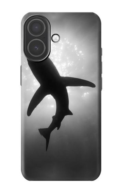 S2367 Shark Monochrome Hülle Schutzhülle Taschen für iPhone 17