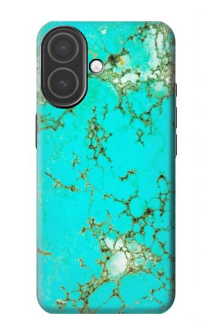 S2377 Turquoise Gemstone Texture Graphic Printed Hülle Schutzhülle Taschen für iPhone 17
