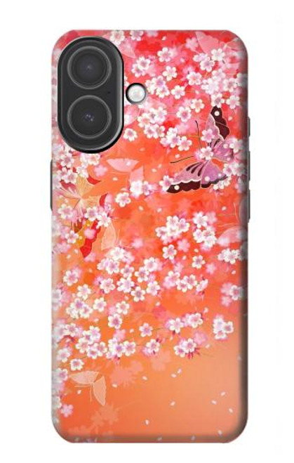 S2543 Japanese Kimono Style Flower Pattern Hülle Schutzhülle Taschen für iPhone 17