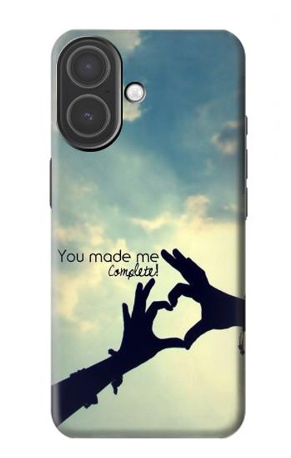 S2640 You Made Me Complete Love Hülle Schutzhülle Taschen für iPhone 17