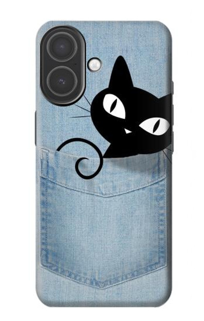 S2641 Pocket Black Cat Hülle Schutzhülle Taschen für iPhone 17