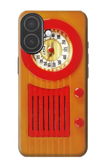 S2780 Vintage Orange Bakelite Radio Hülle Schutzhülle Taschen für iPhone 17