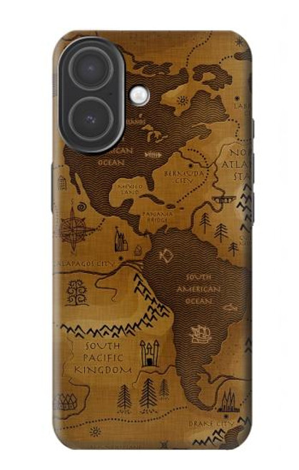 S2861 Antique World Map Hülle Schutzhülle Taschen für iPhone 17