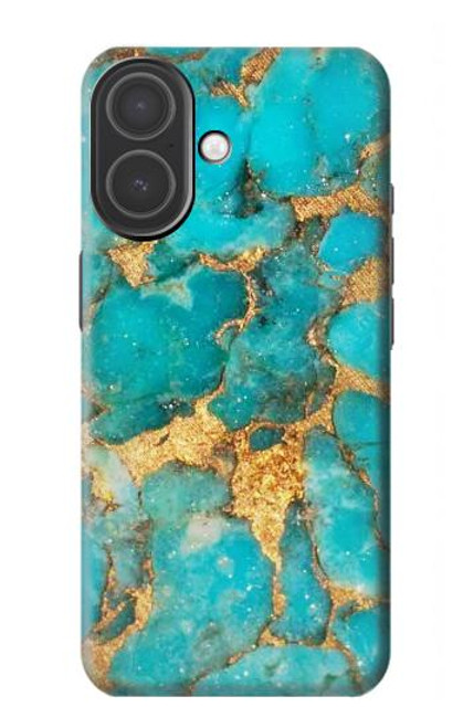 S2906 Aqua Turquoise Stone Hülle Schutzhülle Taschen für iPhone 17