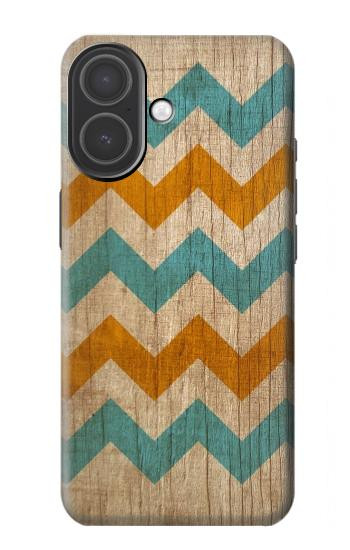 S3033 Vintage Wood Chevron Graphic Printed Hülle Schutzhülle Taschen für iPhone 17