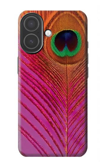 S3201 Pink Peacock Feather Hülle Schutzhülle Taschen für iPhone 17