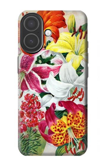 S3205 Retro Art Flowers Hülle Schutzhülle Taschen für iPhone 17