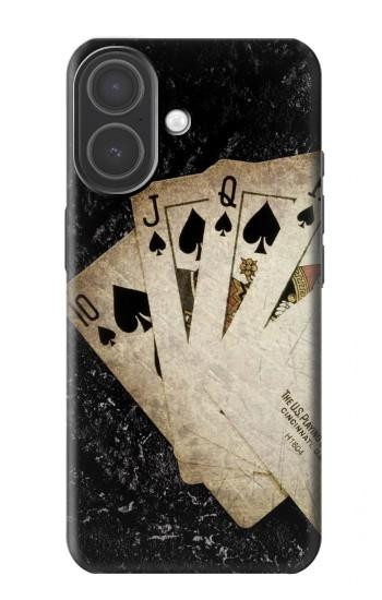 S3231 Vintage Royal Straight Flush Cards Hülle Schutzhülle Taschen für iPhone 17