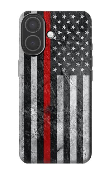 S3687 Firefighter Thin Red Line American Flag Hülle Schutzhülle Taschen für iPhone 17