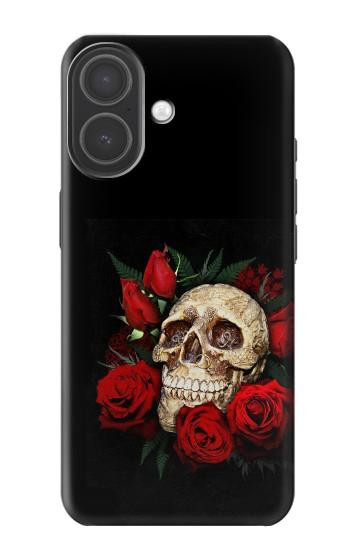 S3753 Dark Gothic Goth Skull Roses Hülle Schutzhülle Taschen für iPhone 17