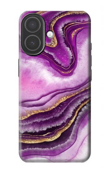 S3896 Purple Marble Gold Streaks Hülle Schutzhülle Taschen für iPhone 17