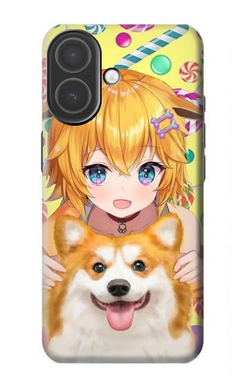 S3918 Baby Corgi Dog Corgi Girl Candy Hülle Schutzhülle Taschen für iPhone 17