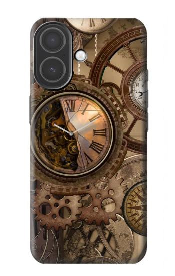 S3927 Compass Clock Gage Steampunk Hülle Schutzhülle Taschen für iPhone 17