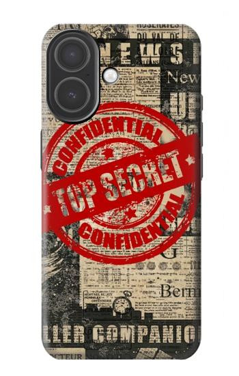 S3937 Text Top Secret Art Vintage Hülle Schutzhülle Taschen für iPhone 17