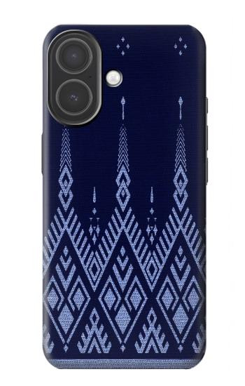 S3950 Textile Thai Blue Pattern Hülle Schutzhülle Taschen für iPhone 17