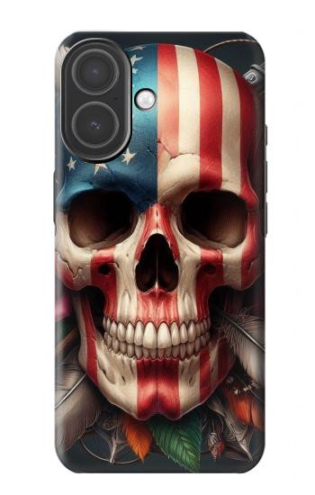 S4015 Skull American Flag Hülle Schutzhülle Taschen für iPhone 17