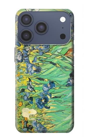 S0210 Van Gogh Irises Hülle Schutzhülle Taschen für iPhone 17 Pro, 18 Pro