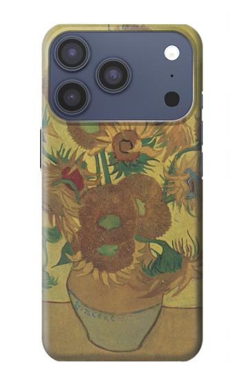 S0214 Van Gogh Vase Fifteen Sunflowers Hülle Schutzhülle Taschen für iPhone 17 Pro, 18 Pro