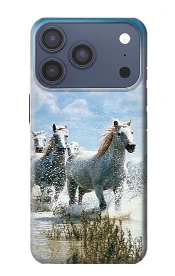 S0250 White Horse Hülle Schutzhülle Taschen für iPhone 17 Pro