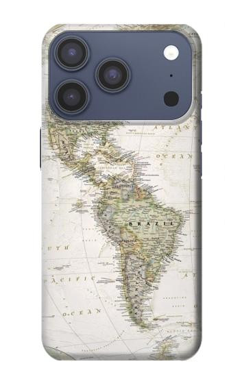 S0604 World Map Hülle Schutzhülle Taschen für iPhone 17 Pro, 18 Pro